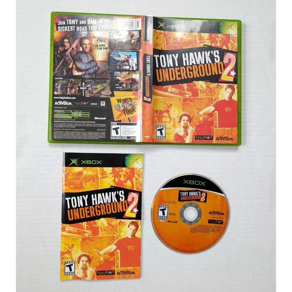 Tony Hawks Underground 2 Complete Microsoft Xbox 2004 CIB Tested